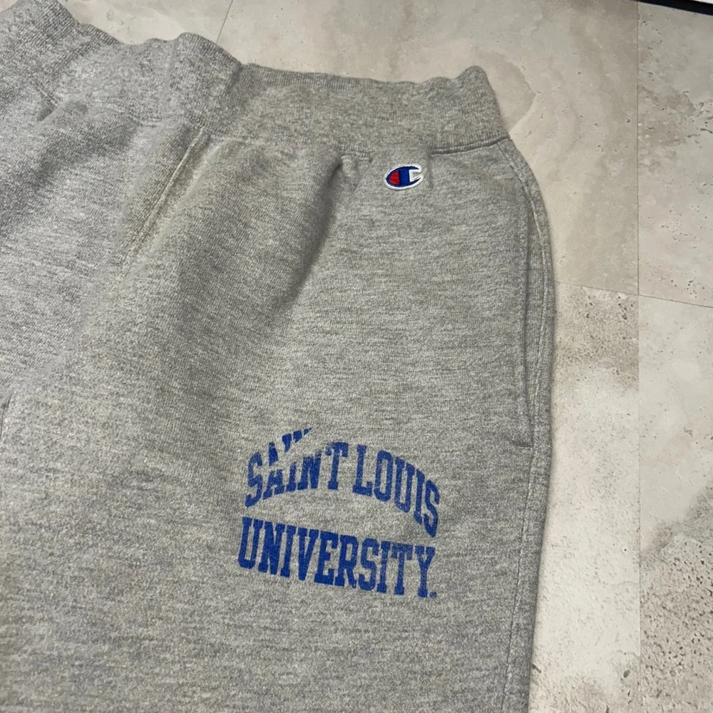 Champion Reverse Weave Saint Louis University Sweatpants Gray Mens Medium SLU